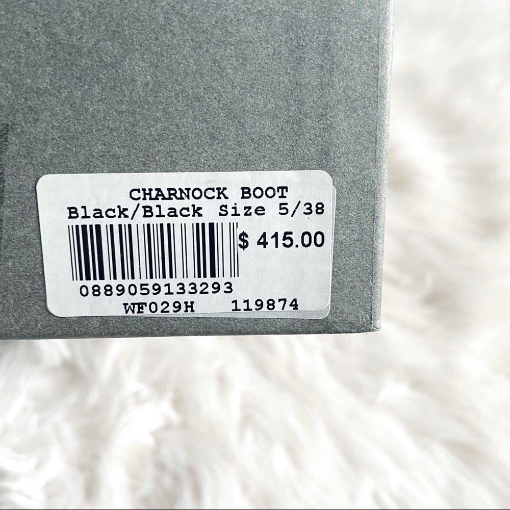 All Saints Black Leather Suede Charnock Ankle Boot - Picture 8 of 8